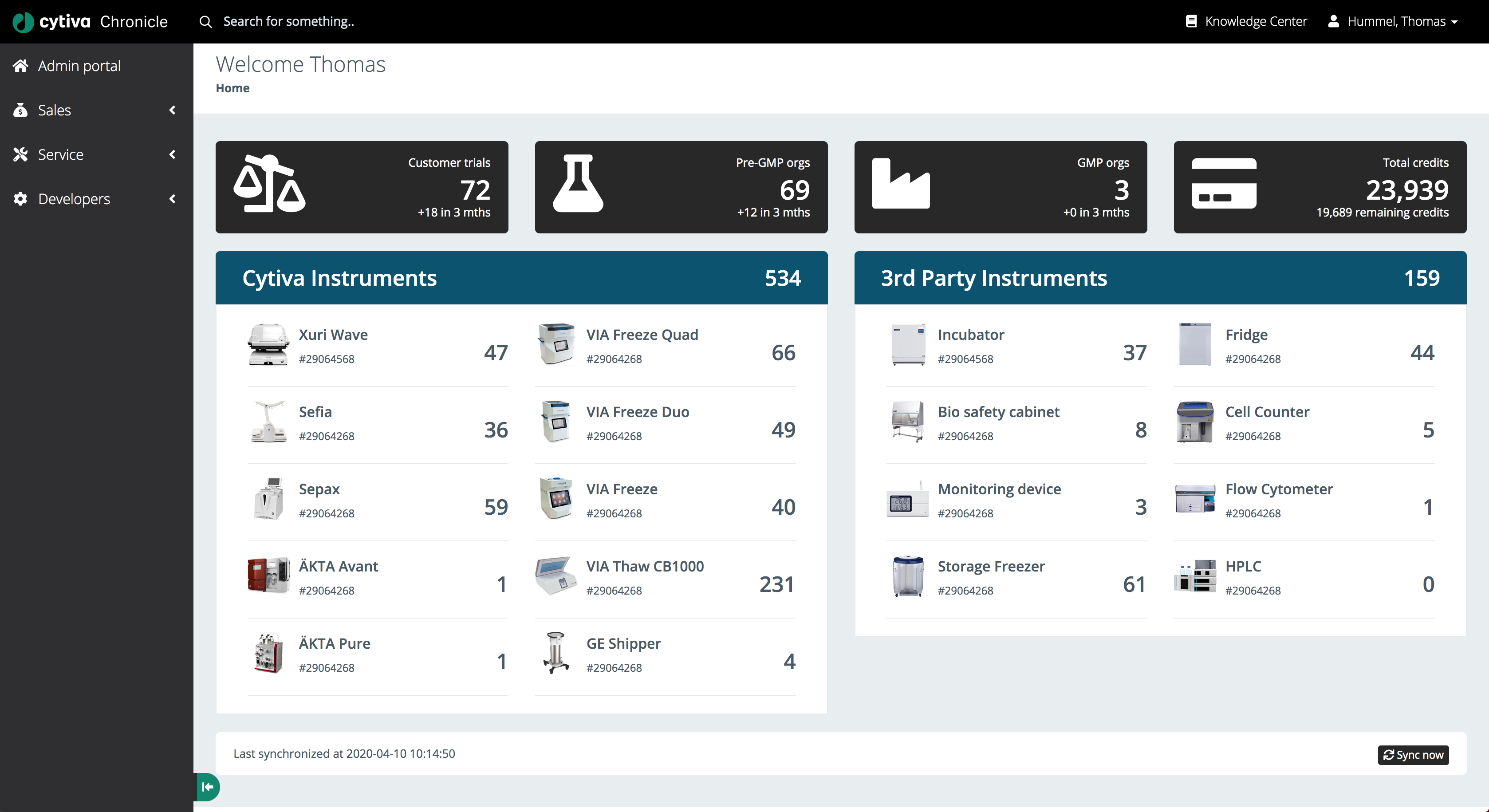 Chronicle dashboard